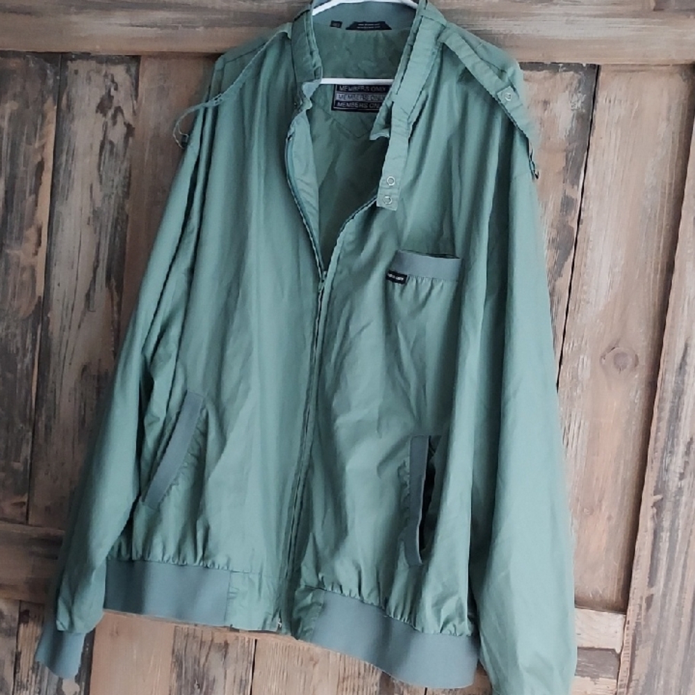 Members Only Sage Green Windbreaker